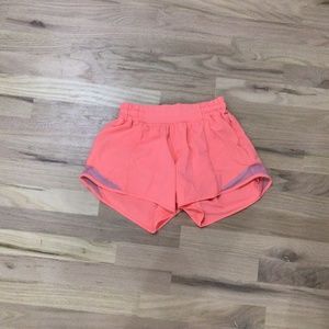 Size 4 Low rise 4 inch Highlight Orange Hotty hots